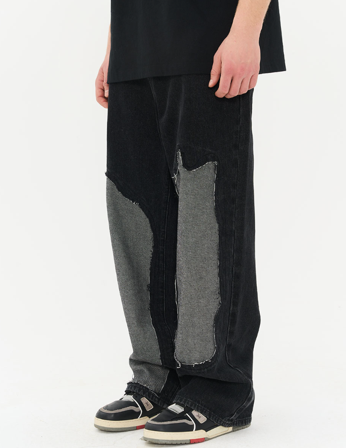 Harsh and Cruel Destroyed Washed Loose Trousers