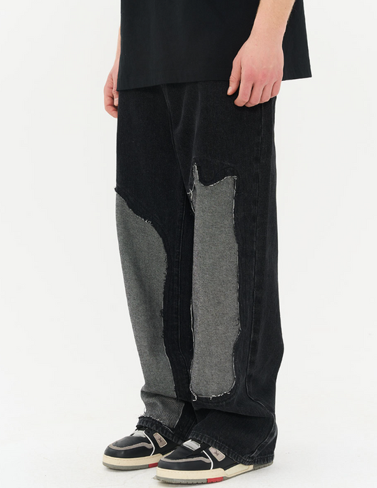 Harsh and Cruel Destroyed Washed Loose Trousers