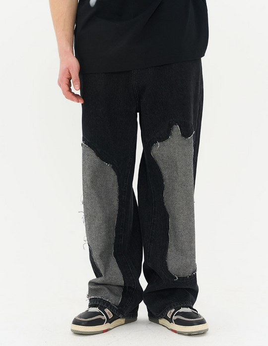 Harsh and Cruel Destroyed Washed Loose Trousers