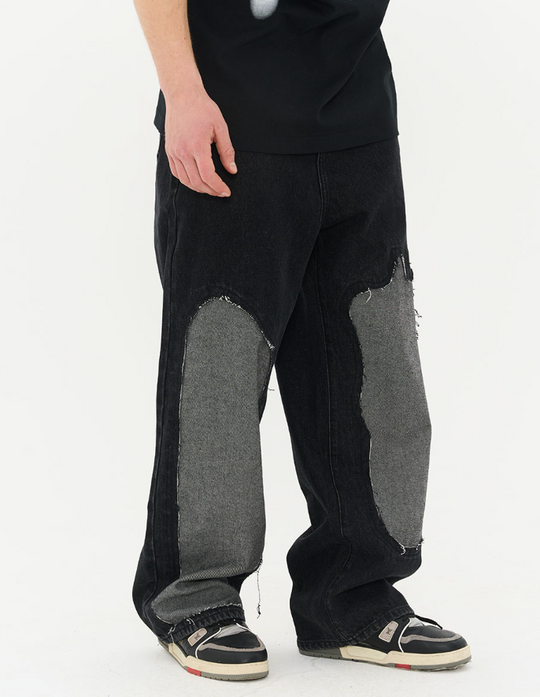 Harsh and Cruel Destroyed Washed Loose Trousers