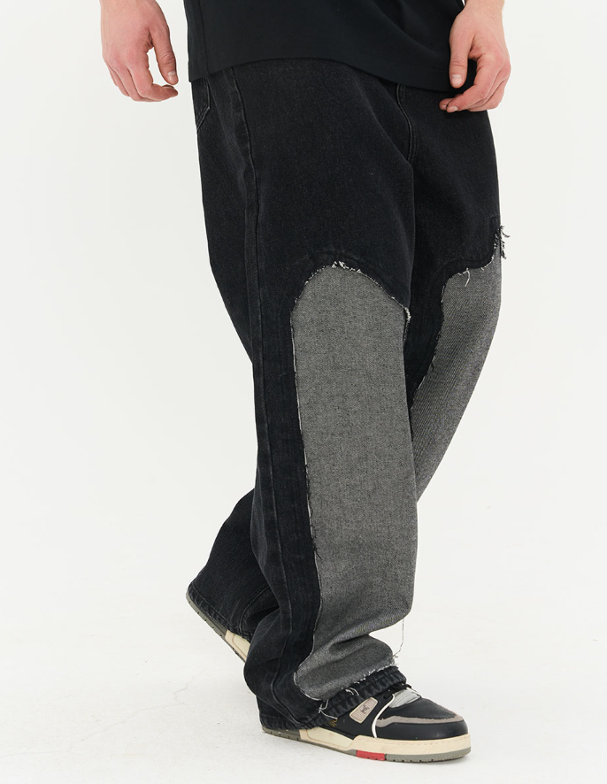 Harsh and Cruel Destroyed Washed Loose Trousers