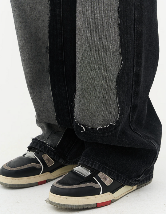 Harsh and Cruel Destroyed Washed Loose Trousers