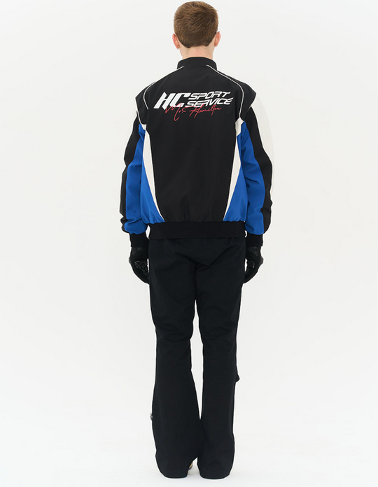 Harsh and Cruel Pleated Carabiner Flared Trousers