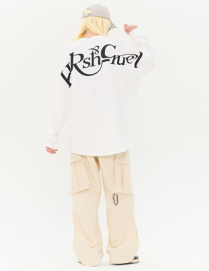 Harsh and Cruel Irregular Pleated Carabiner Loose Trousers