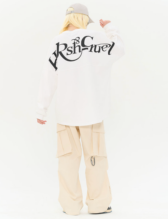 Harsh and Cruel Irregular Pleated Carabiner Loose Trousers