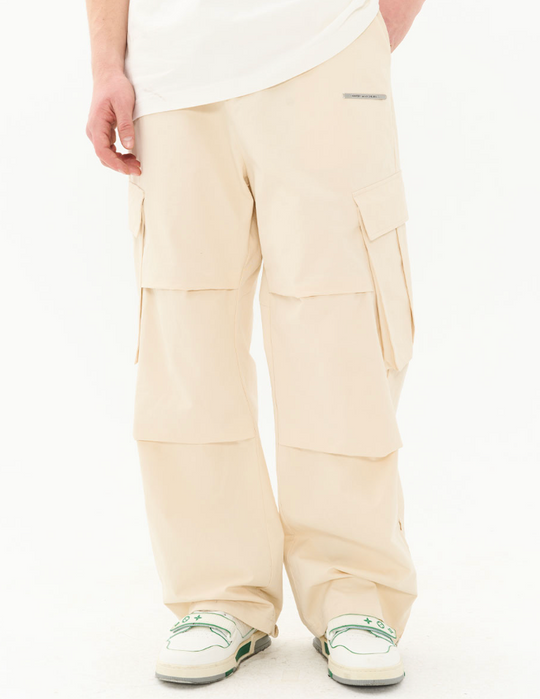 Harsh and Cruel Irregular Pleated Carabiner Loose Trousers