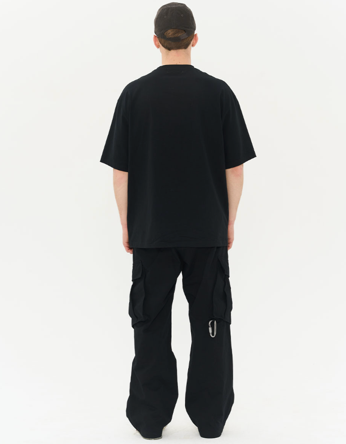 Harsh and Cruel Irregular Pleated Carabiner Loose Trousers