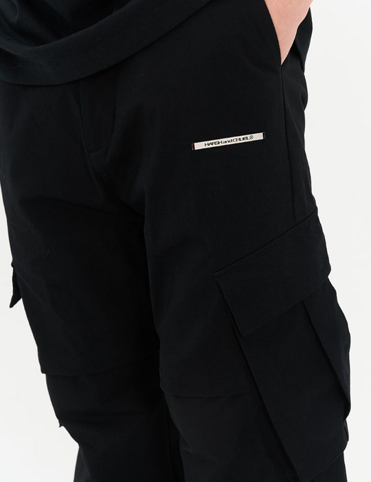 Harsh and Cruel Irregular Pleated Carabiner Loose Trousers