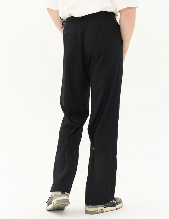 Harsh and Cruel Magnetic Buttons Stitching Loose Trousers