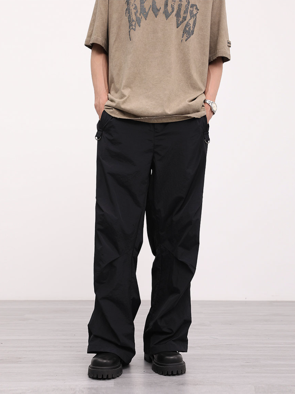 F3F Select Pleated Loose Wide Leg Pants