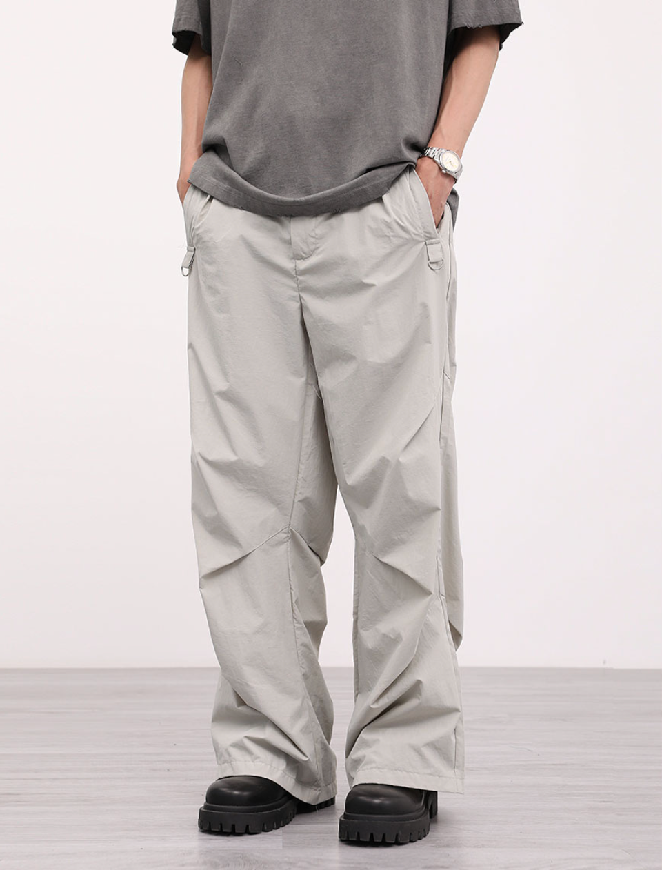 F3F Select Pleated Loose Wide Leg Pants