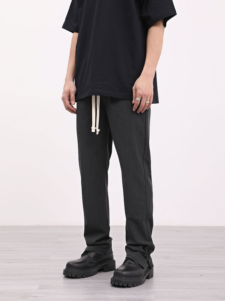 F3F Select All Match Zipper Casual Pants