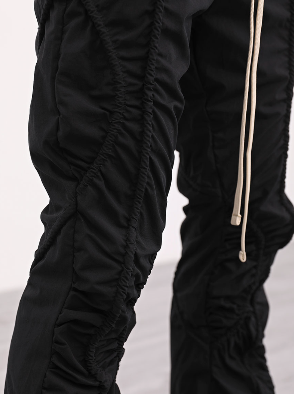 F3F Select Irregular Pleats Micro Flare Pants