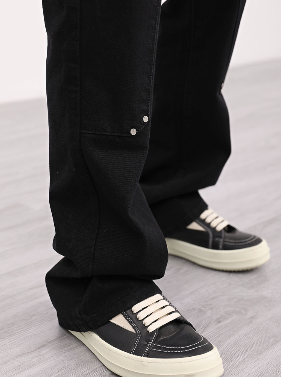 F3F Select Wash Old Rivets Stitching Micro Boot Denim Jeans