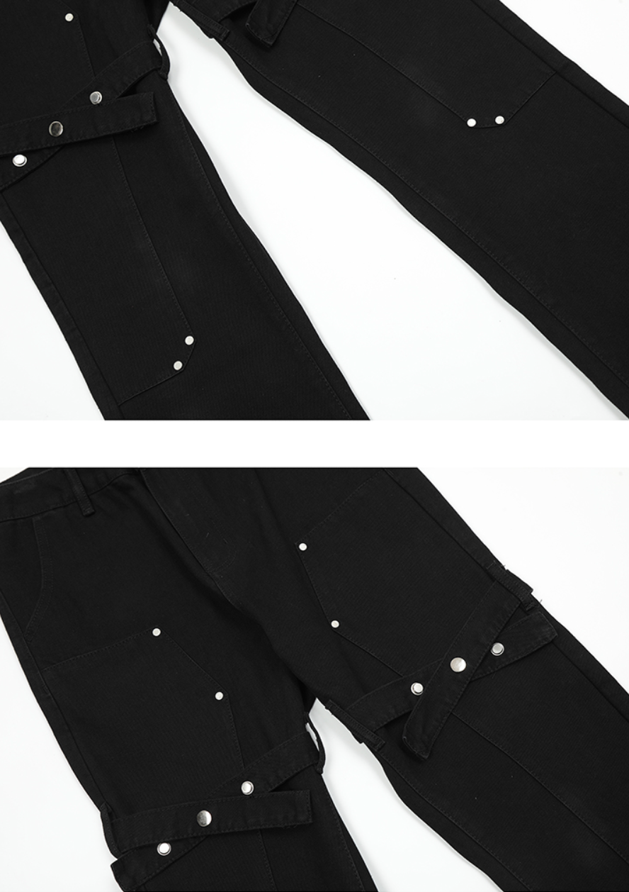 F3F Select Wash Old Rivets Stitching Micro Boot Denim Jeans