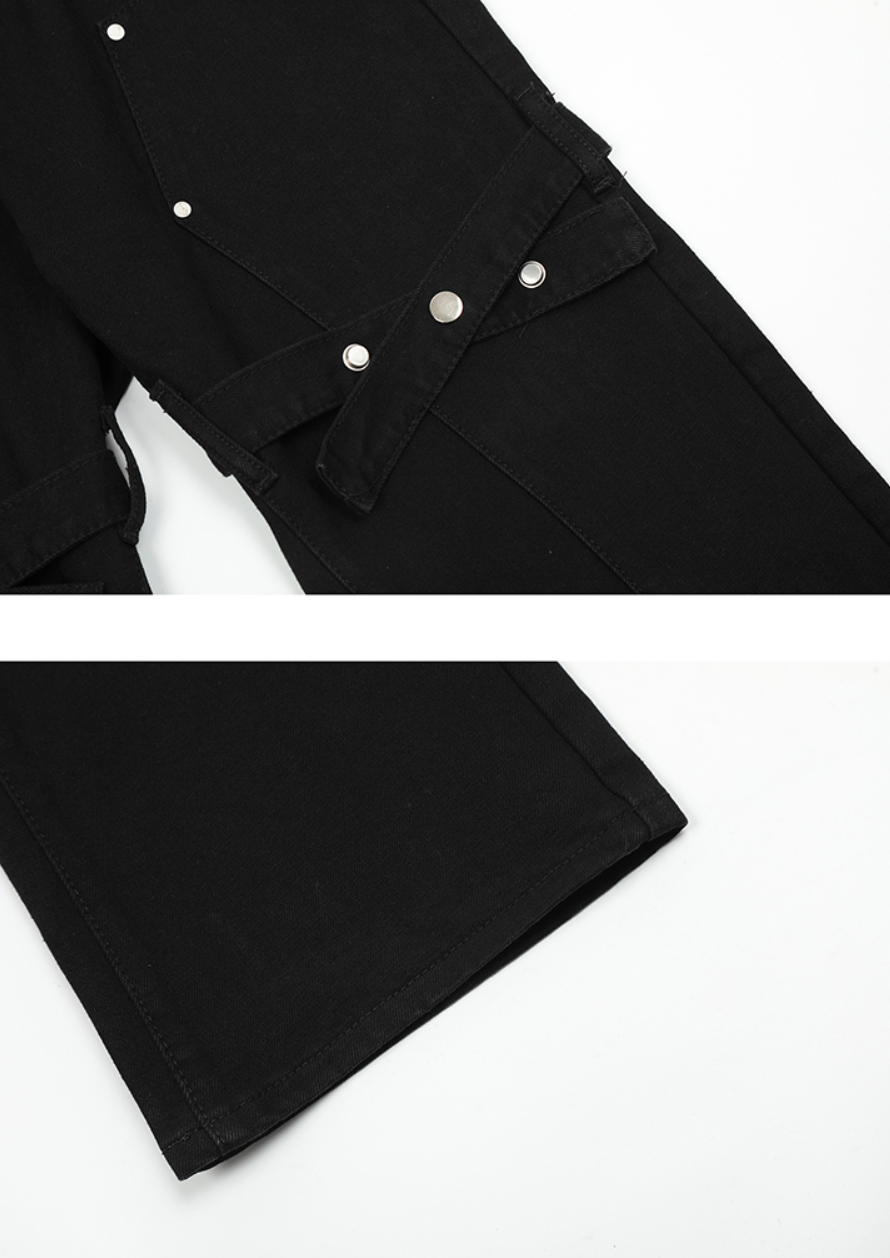 F3F Select Wash Old Rivets Stitching Micro Boot Denim Jeans