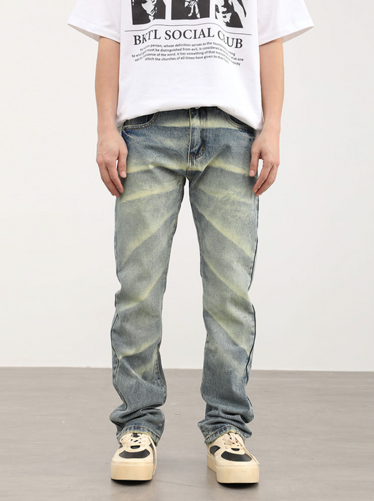 F3F Select Washed Old Micro Laden Denim Jeans