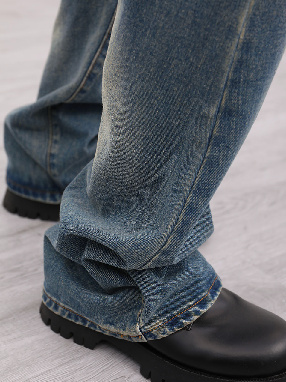 F3F Select Washed Old Stitch Denim Jeans