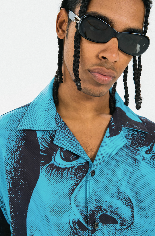 ANTIDOTE Portrait Print Short Sleeve Shirt