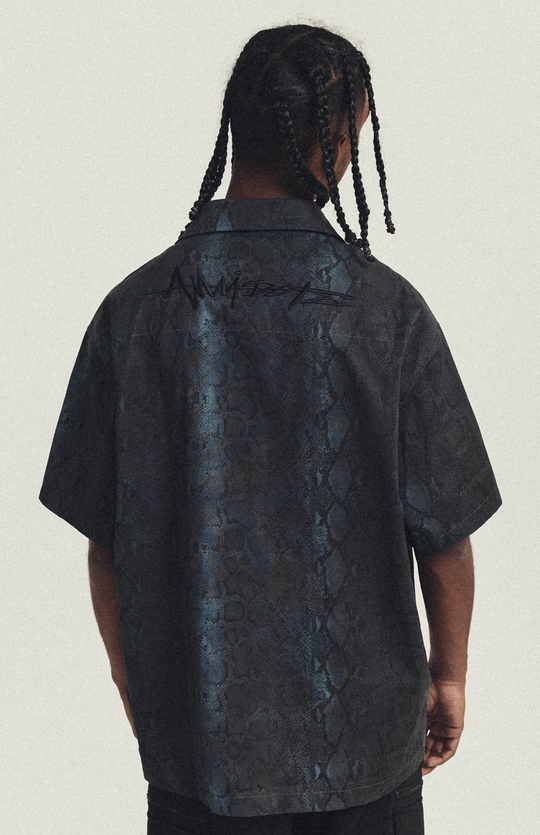 ANTIDOTE Cuban Collar Short Sleeve Shirt