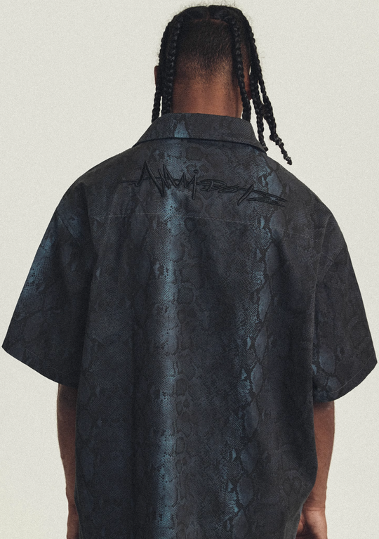 ANTIDOTE Cuban Collar Short Sleeve Shirt