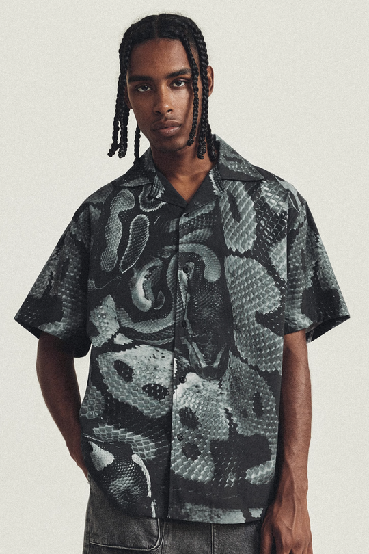 ANTIDOTE Python Print Short Sleeve Shirt