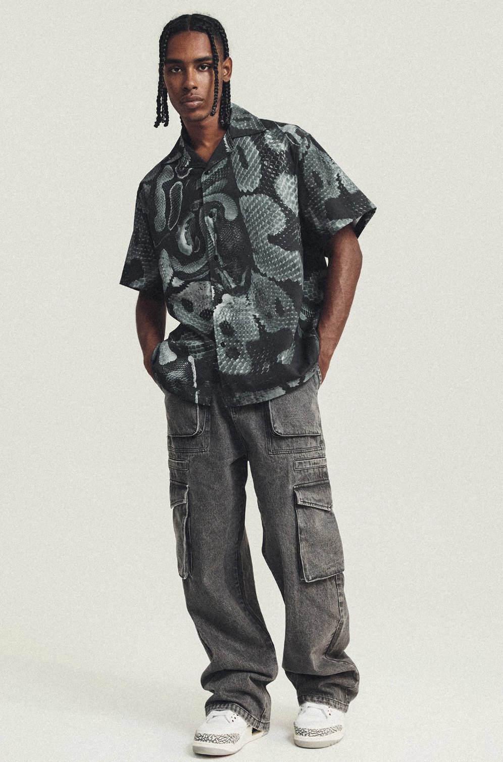 ANTIDOTE Python Print Short Sleeve Shirt