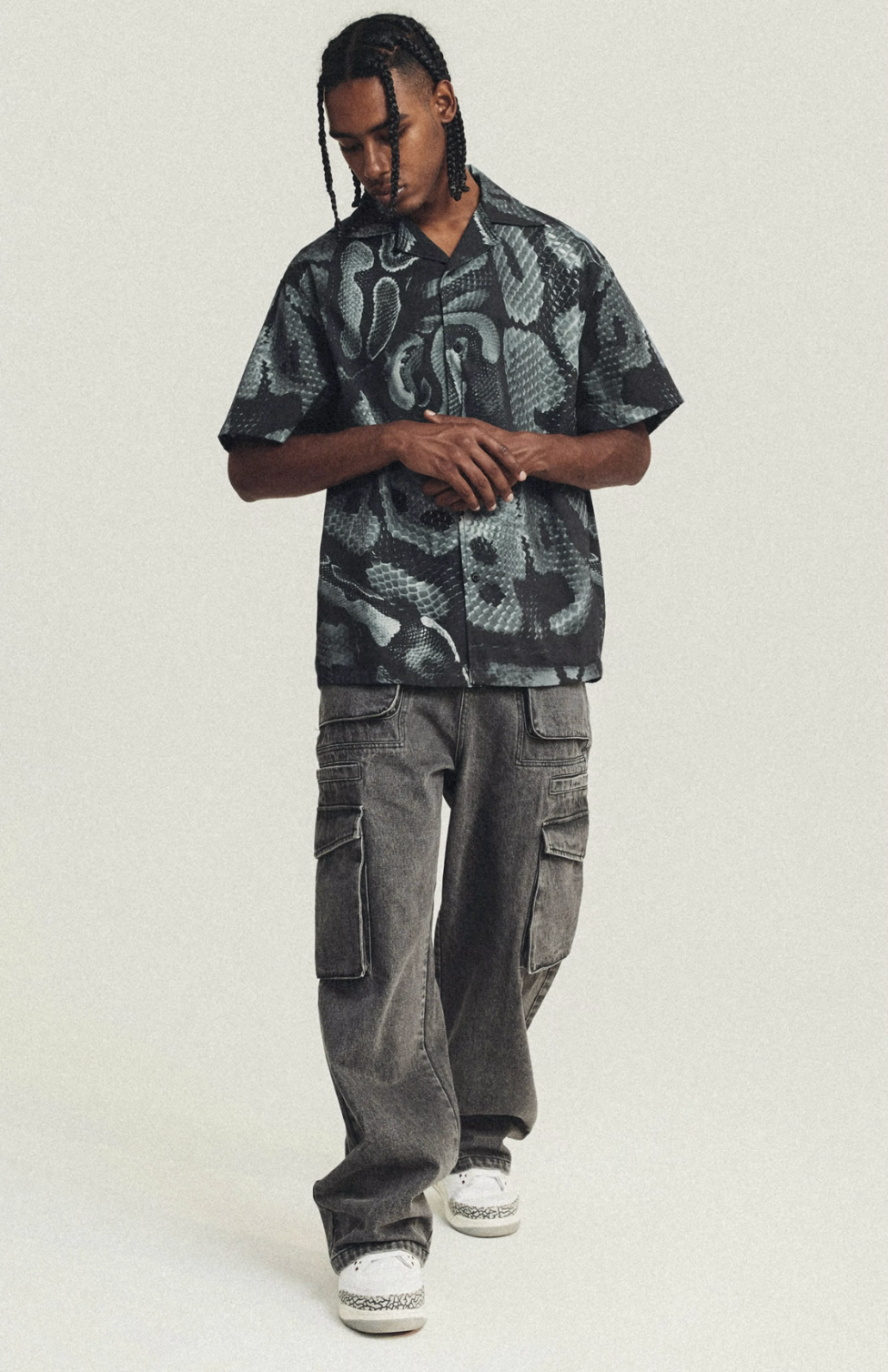 ANTIDOTE Python Print Short Sleeve Shirt