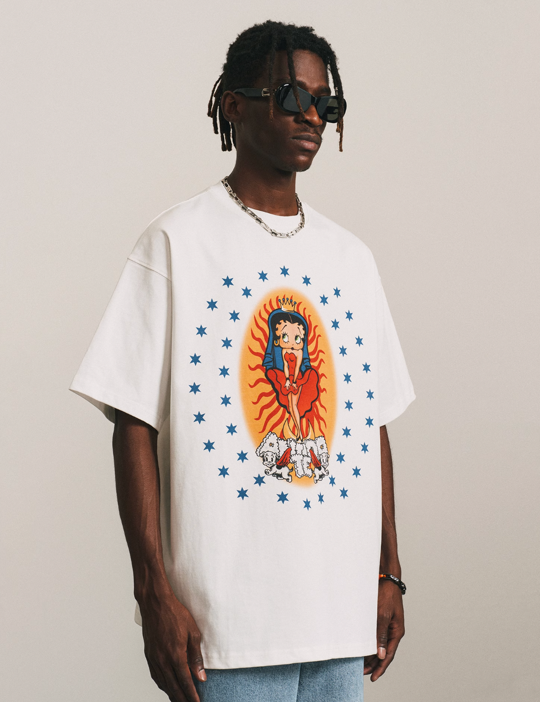 ANTIDOTE Cartoon Pattern Print Tee