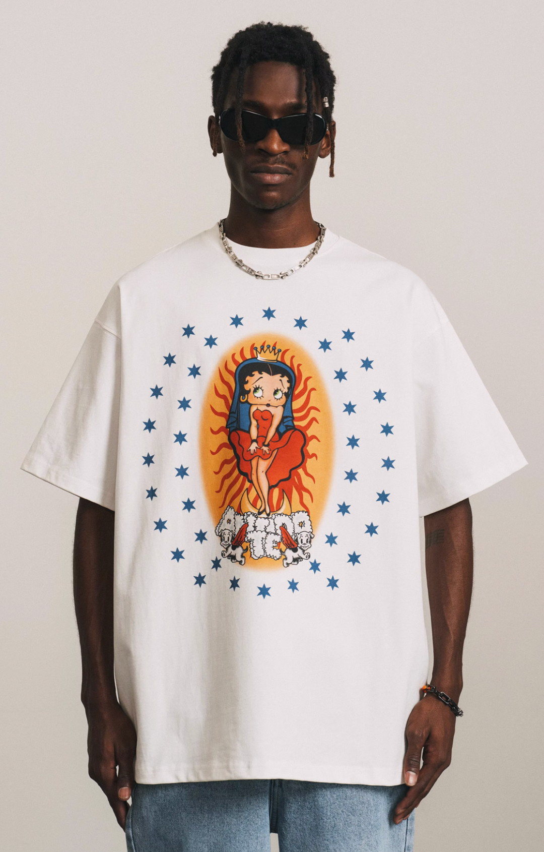 ANTIDOTE Cartoon Pattern Print Tee