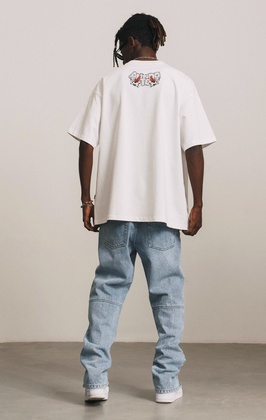 ANTIDOTE Cartoon Pattern Print Tee