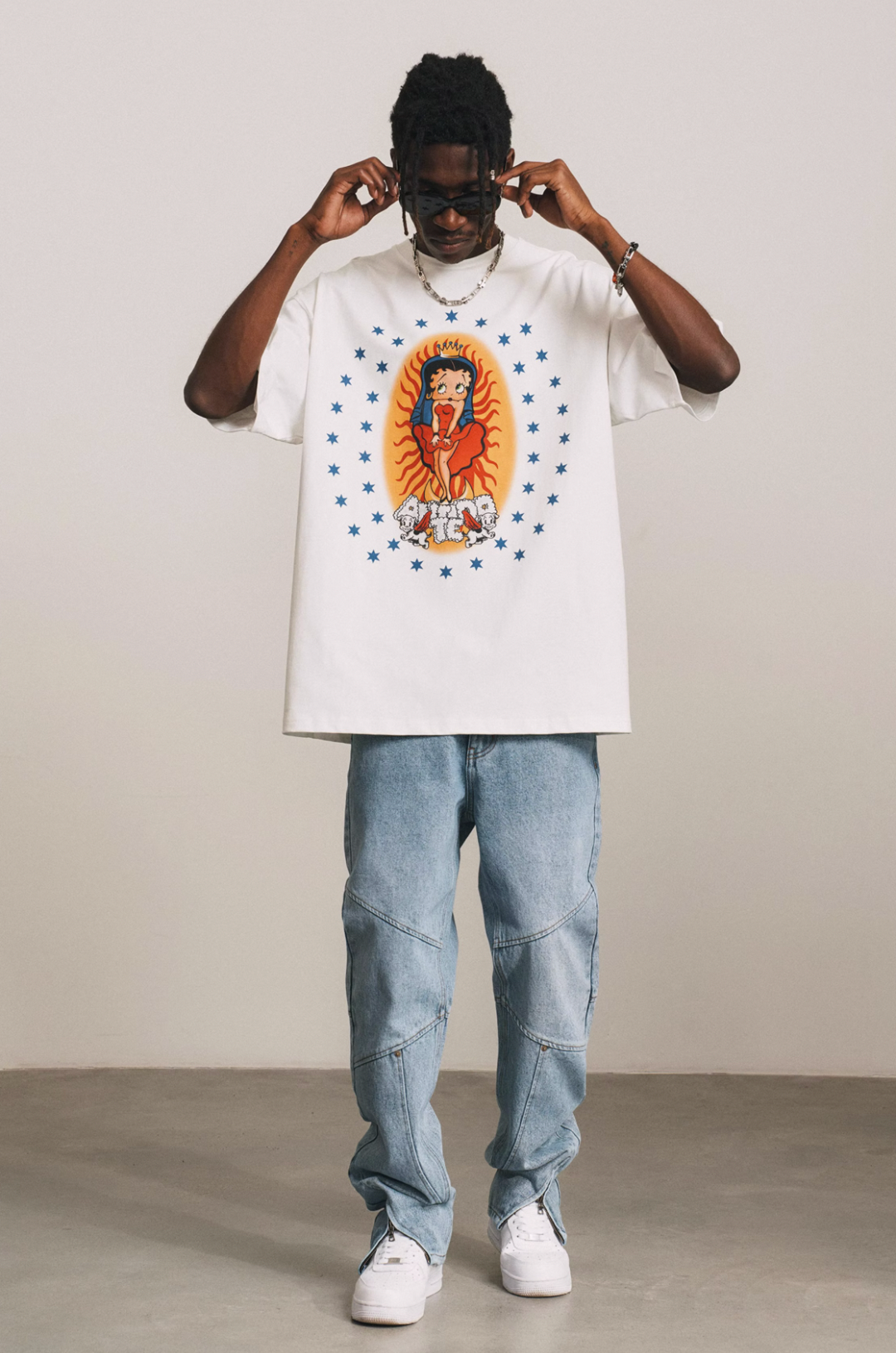 ANTIDOTE Cartoon Pattern Print Tee