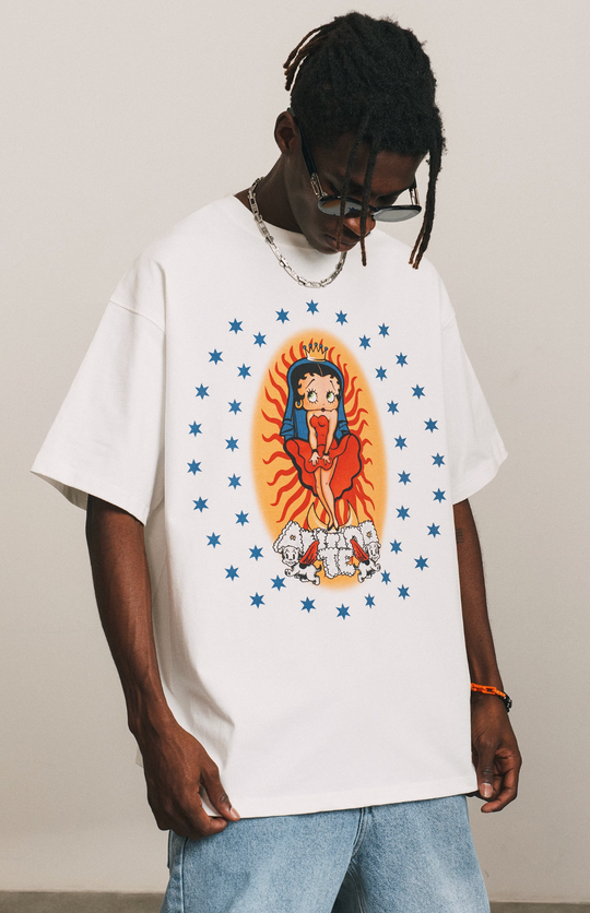 ANTIDOTE Cartoon Pattern Print Tee