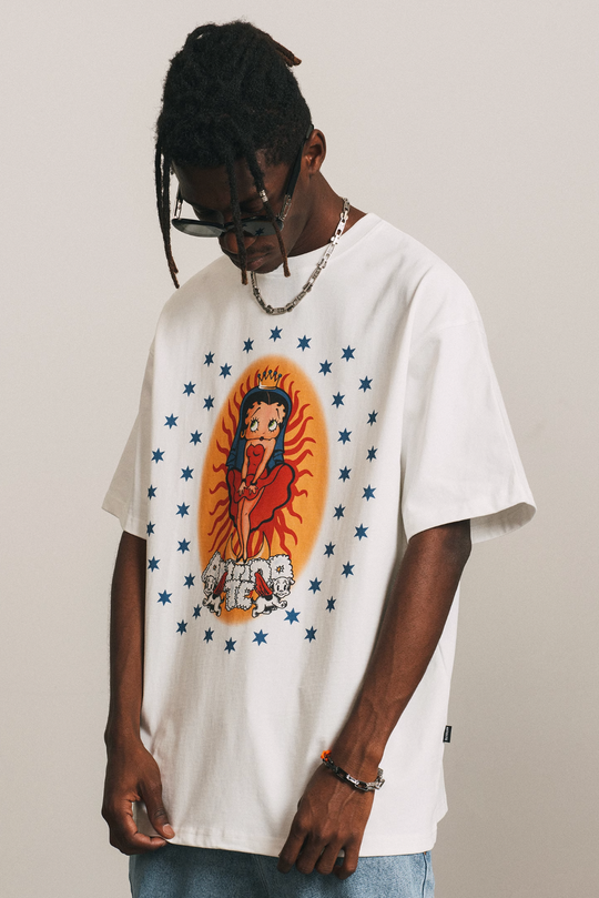 ANTIDOTE Cartoon Pattern Print Tee