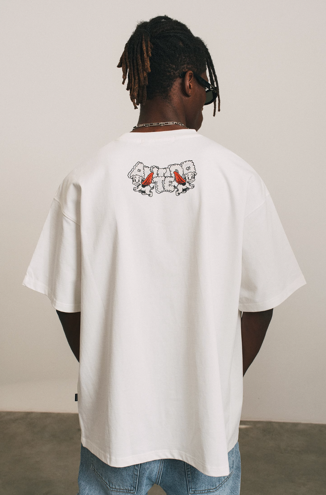 ANTIDOTE Cartoon Pattern Print Tee