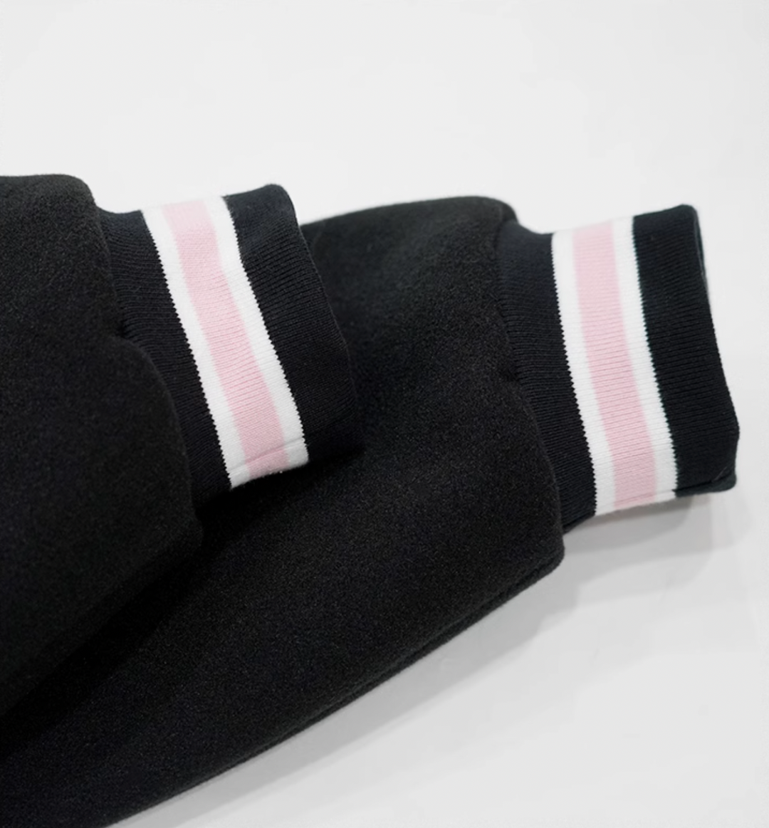 ANTIDOTE Embroidered Graffiti Letters Slogan Baseball Jacket