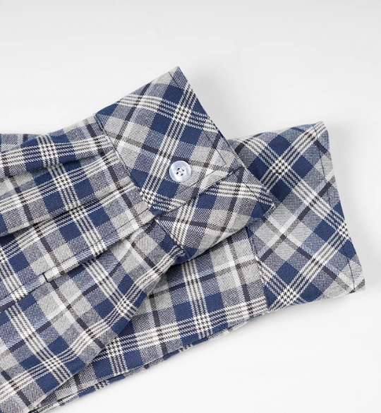 ANTIDOTE Patchwork Hooded Plaid Shirt Jacket