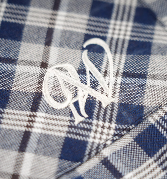 ANTIDOTE Patchwork Hooded Plaid Shirt Jacket