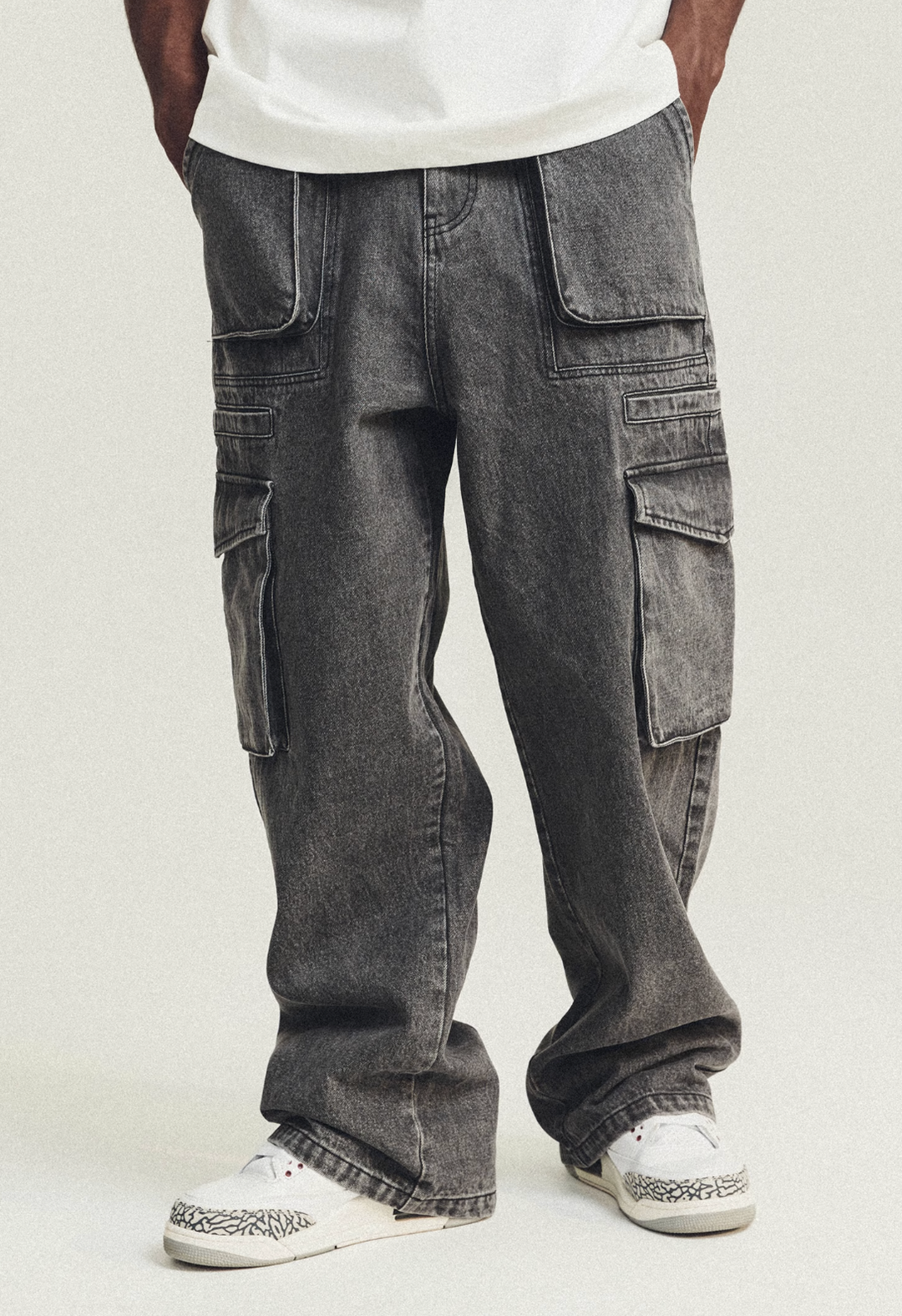 ANTIDOTE Multi Pocket Washed Jeans