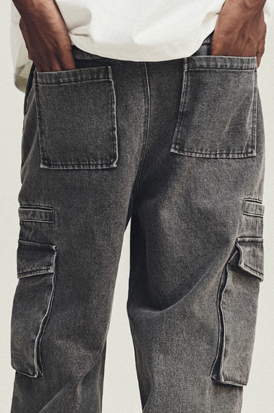 ANTIDOTE Multi Pocket Washed Jeans