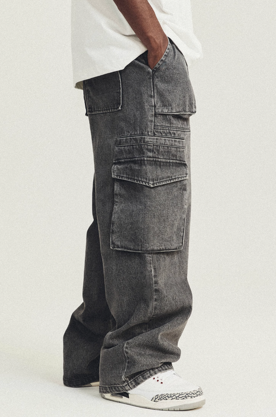 ANTIDOTE Multi Pocket Washed Jeans