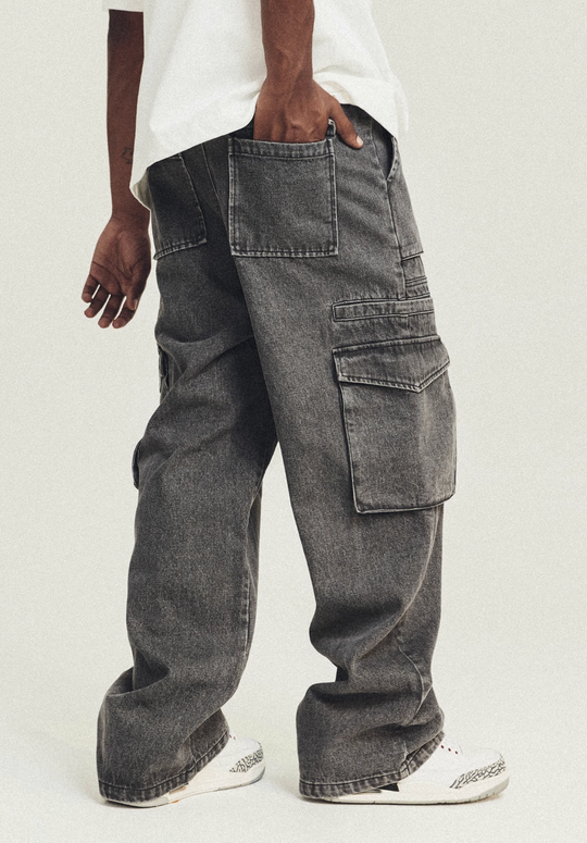 ANTIDOTE Multi Pocket Washed Jeans