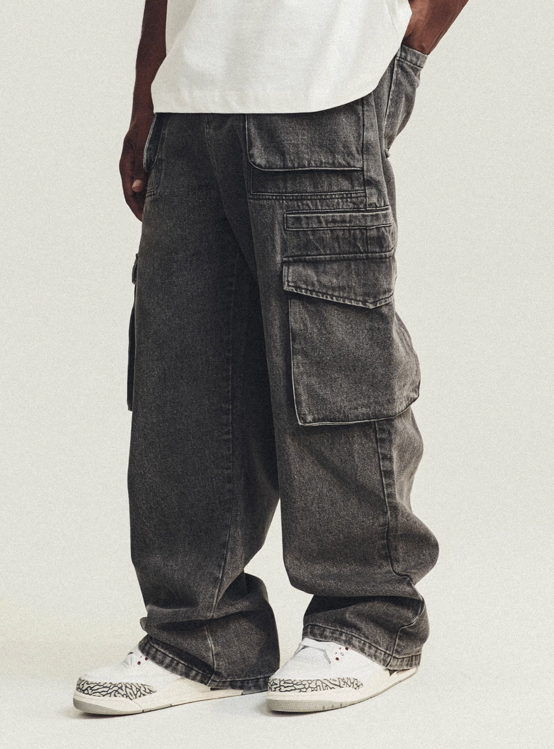 ANTIDOTE Multi Pocket Washed Jeans