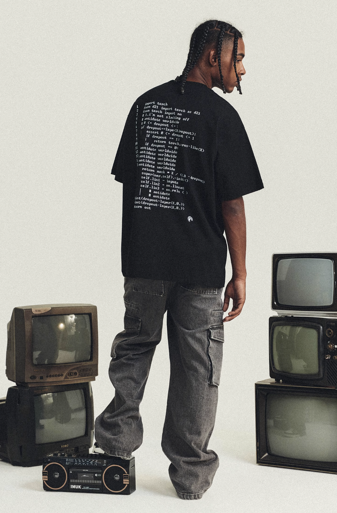 ANTIDOTE Multi Pocket Washed Jeans