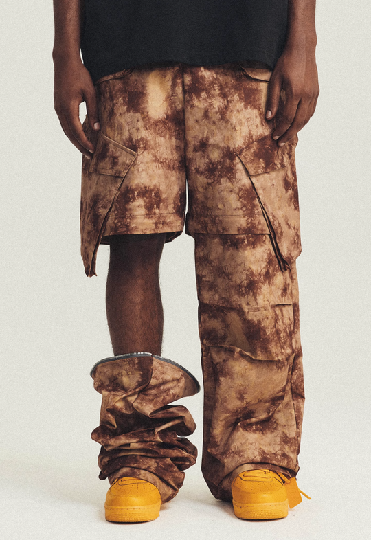 ANTIDOTE Tie-Dye Detachable Pants