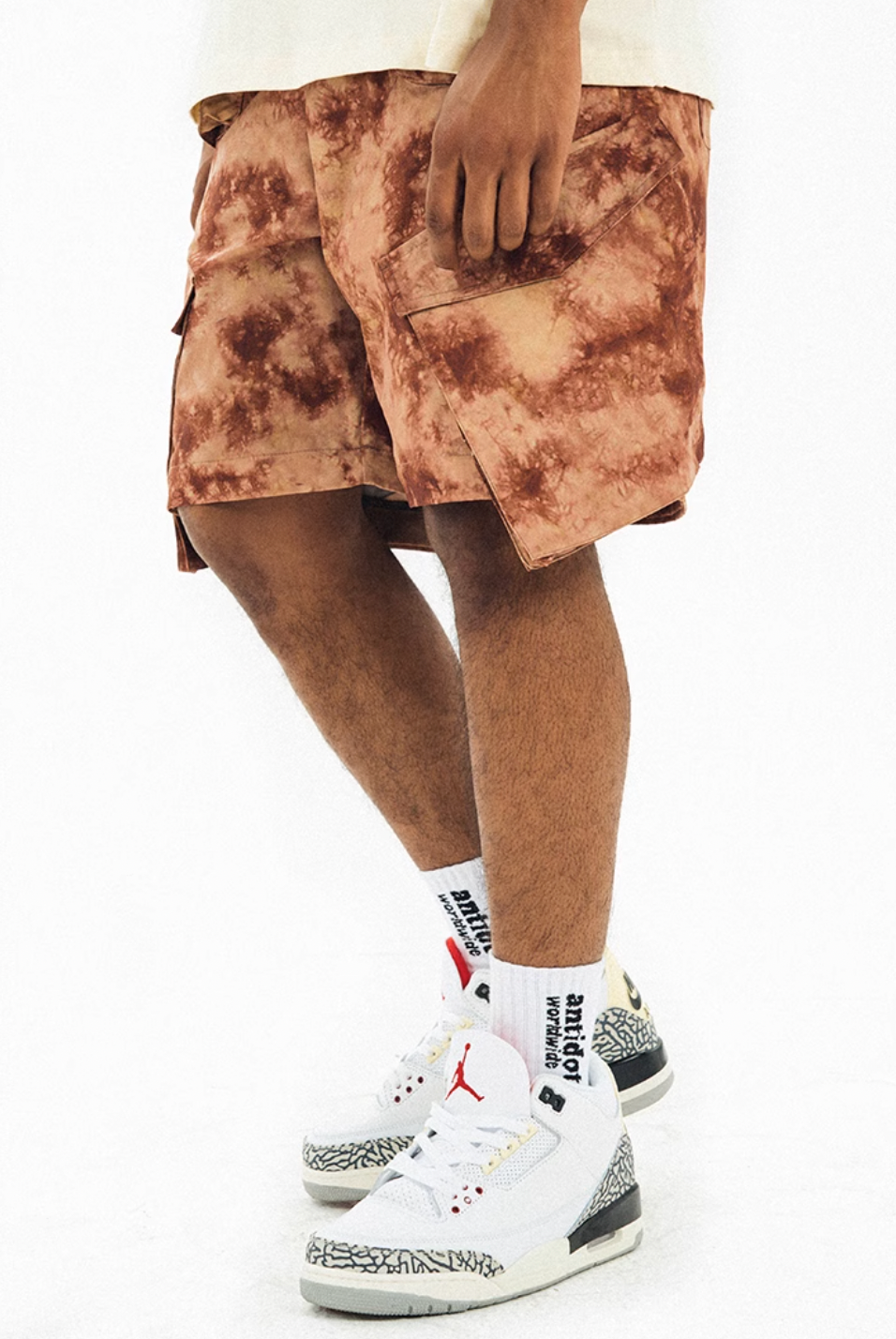 ANTIDOTE Tie-Dye Detachable Pants