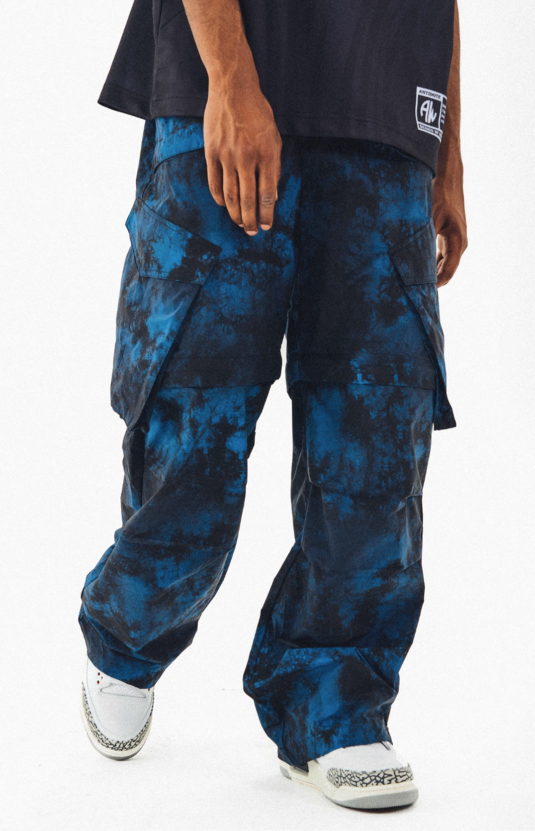 ANTIDOTE Tie-Dye Detachable Pants