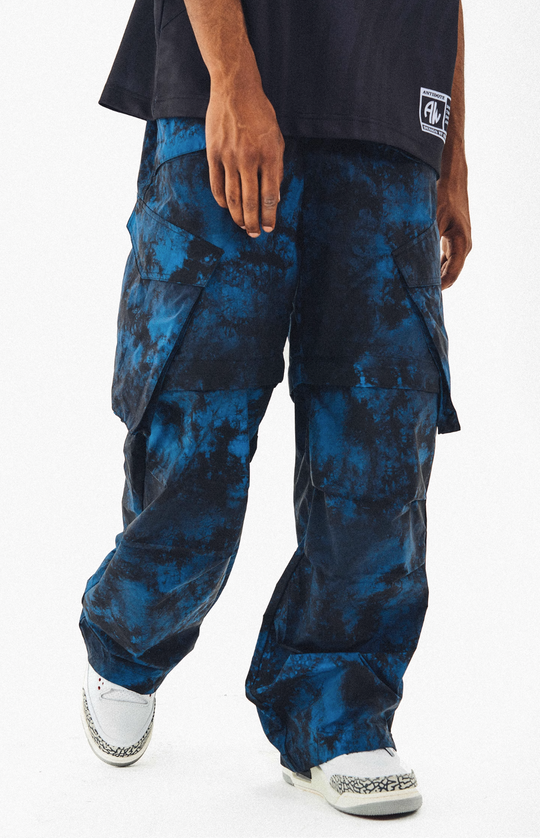 ANTIDOTE Tie-Dye Detachable Pants