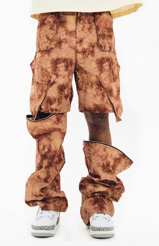 ANTIDOTE Tie-Dye Detachable Pants