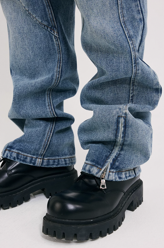 ANTIDOTE Washed Deconstruction Jeans